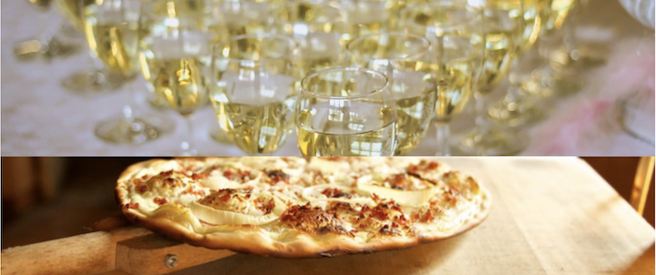 Weißwein-Weinprobe mit Flammkuchen im Wein-Musketier Gmünd